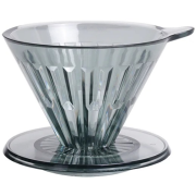 Timemore Crystal Eye Dripper filterholder størrelse 02, transparent sort