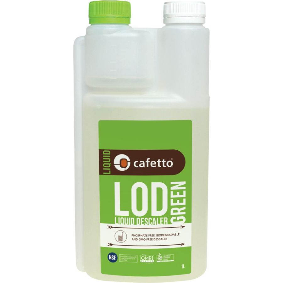 Cafetto LOD® Green økologisk afkalkningsmiddel til kaffemaskiner 1 l