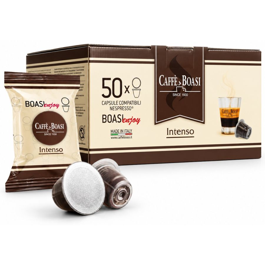 Caffè Boasi Intenso Nespresso-kompatible kaffekapsler 50 stk.