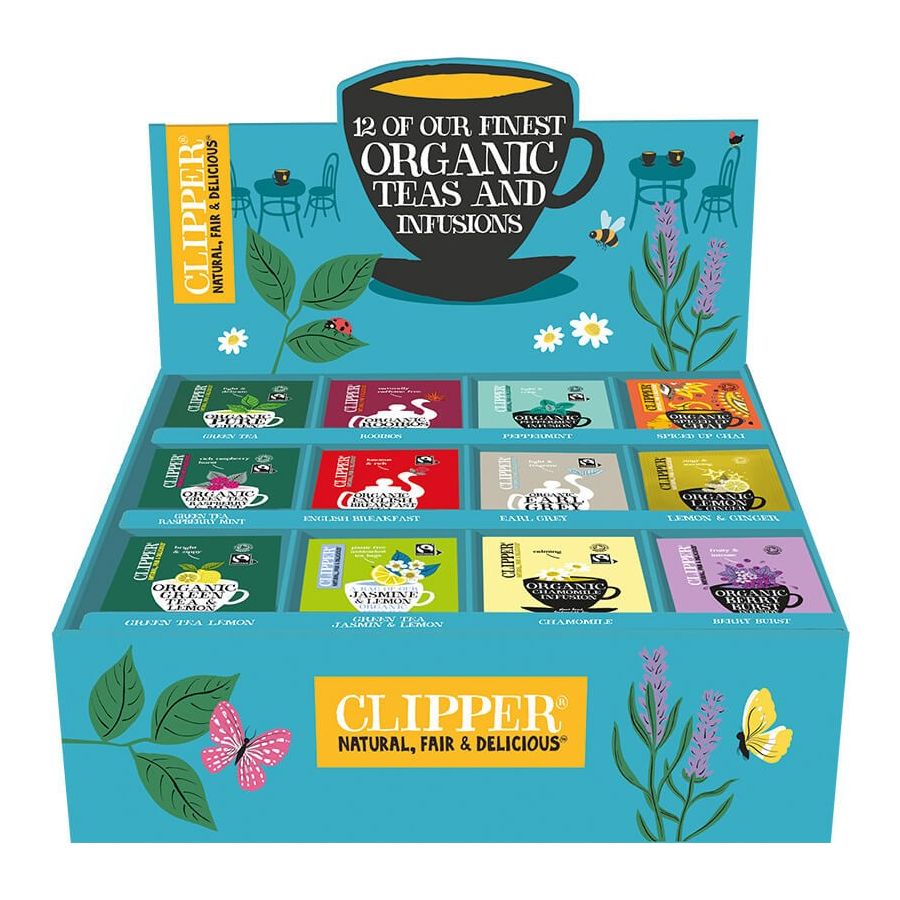 Clipper Organic Teas & Infusions te-sortiment, 180 teposer