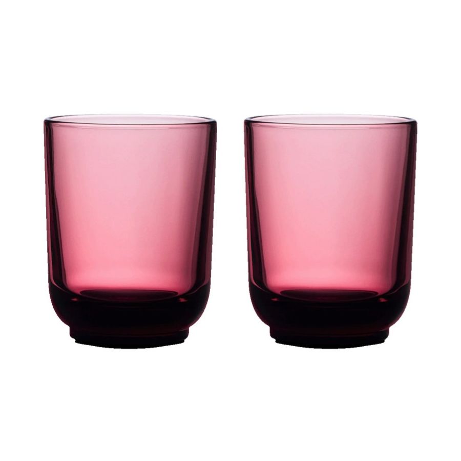 Fellow Pirch latteglas 2 x 325 ml, Garnet