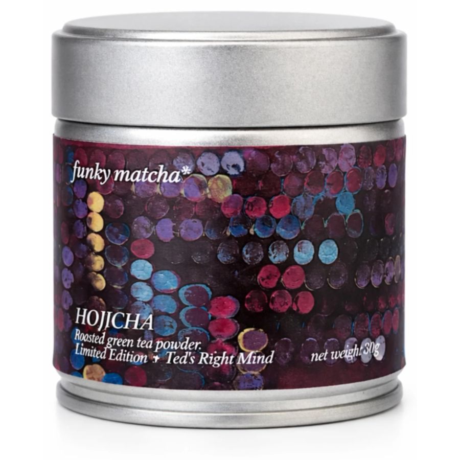 Funky Matcha Roasted Hojicha Powder Tedsrightmind Limited Edition 30 g dåse