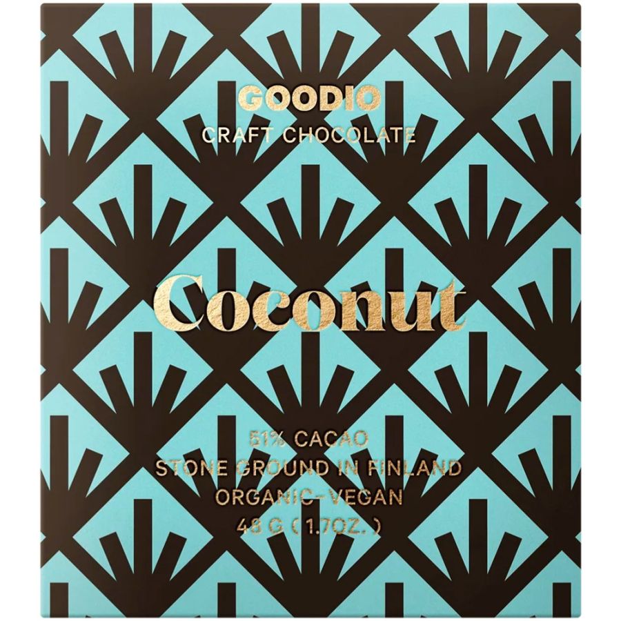 Goodio Kokos økologisk chokolade 51%, 48 g