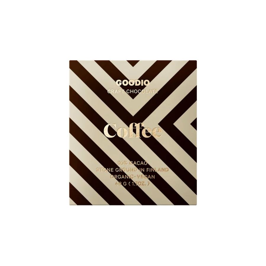 Goodio Coffee økologisk chokolade 56%, 48 g