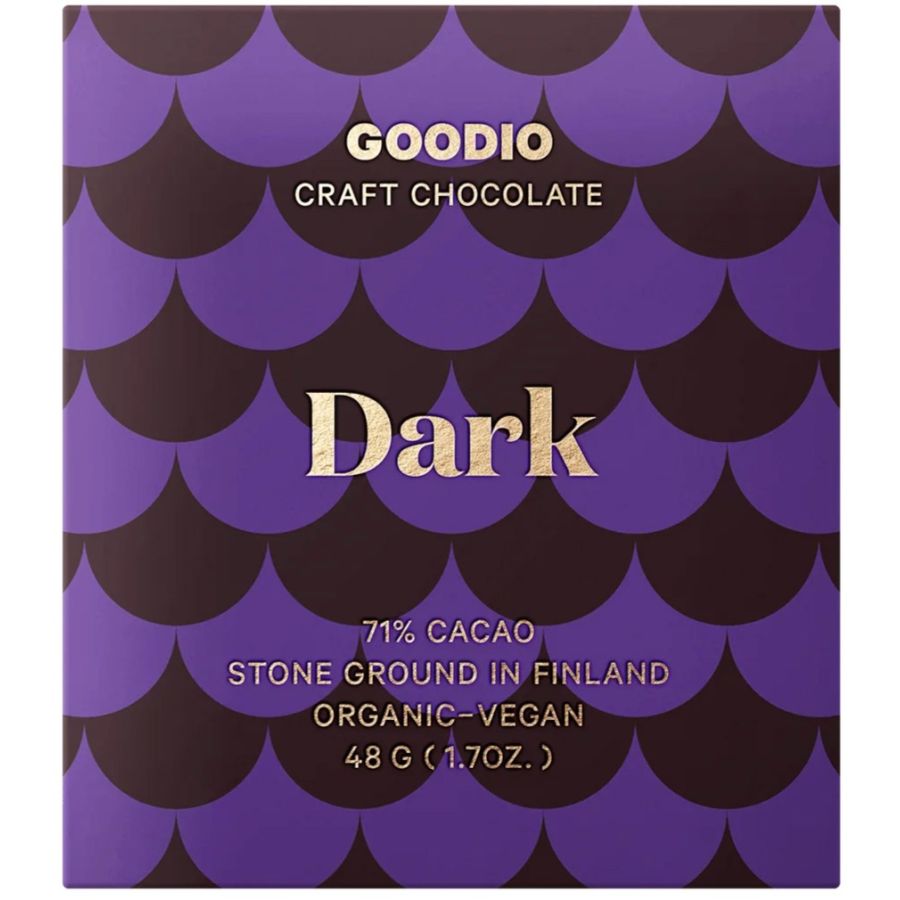 Goodio Dark Peru 71% økologisk mørk chokolade 48 g