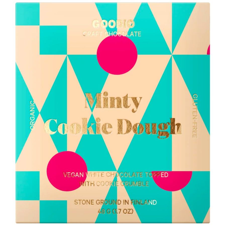 Goodio Minty Cookie Dough økologisk hvid chokolade 48 g