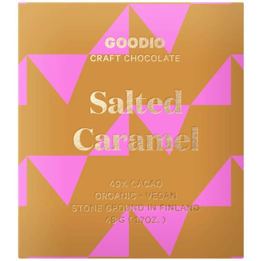 Goodio Salted Caramel økologisk chokolade 49%, 48 g