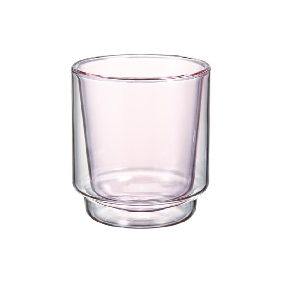 Hario Double-Walled Matcha Cup -matchaglas 370 ml, lyserød