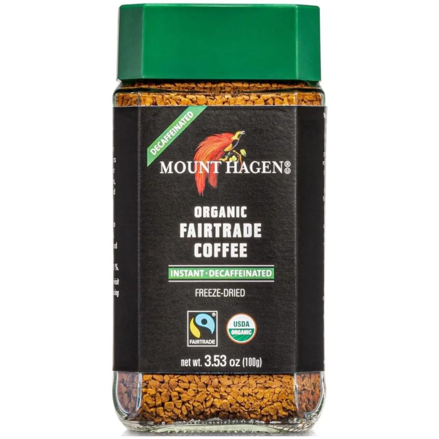 Mount Hagen koffeinfri instantkaffe 100 g glas