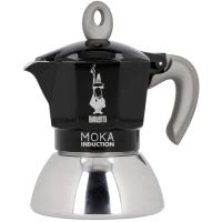 Bialetti Moka Induction Black espressokande, 2 kopper