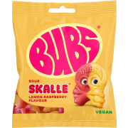 BUBS Sour Lemon Raspberry Mini Skalle 155 g